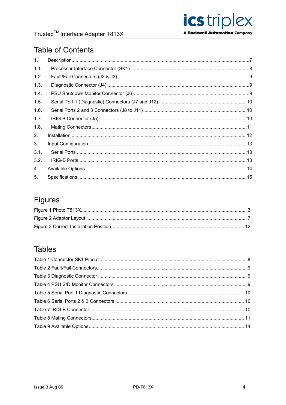 Rockwell Automation T813X Trusted Processor Interface Adaptor User Manual | Page 4 / 16