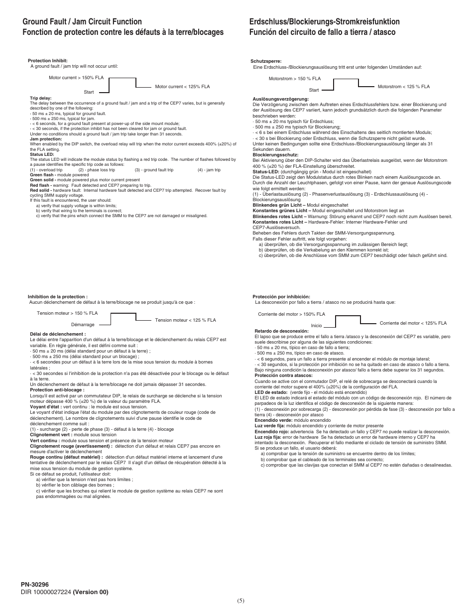 Rockwell Automation CEP7-EGJ CEP7 Ground Fault/Jam Accessory Module User Manual | Page 5 / 8