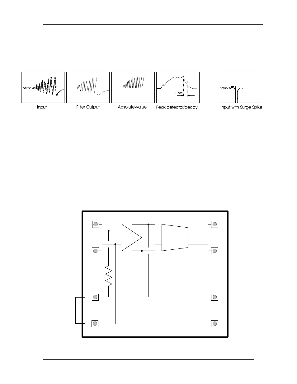 Typical signal conditioning, Simplified schematic | Rockwell Automation T6050 SurgeGard Incipient Surge-Conditioning Module User Manual | Page 33 / 44
