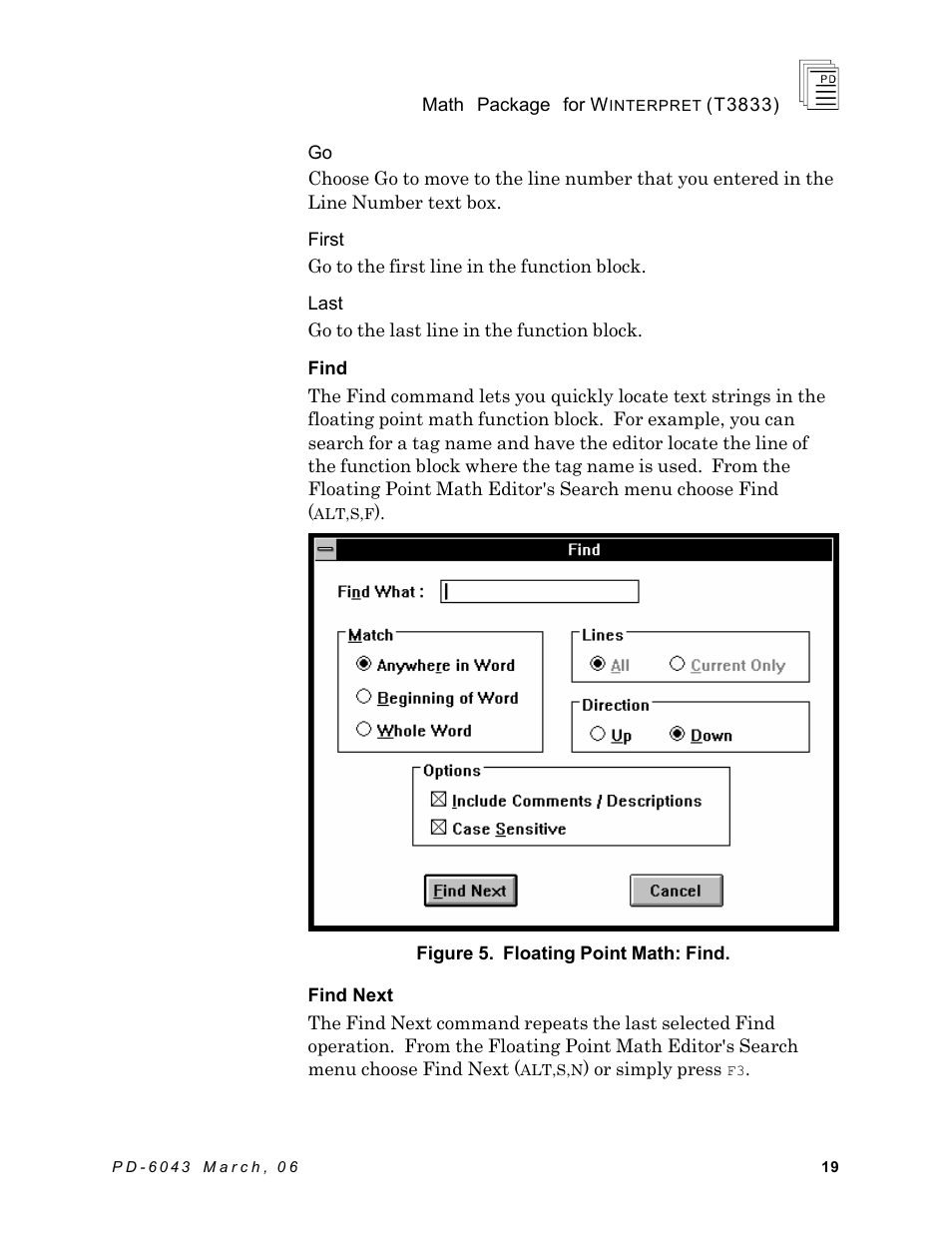 Rockwell Automation T3833 ICS Regent Math Package for Winterpret User Manual | Page 19 / 26