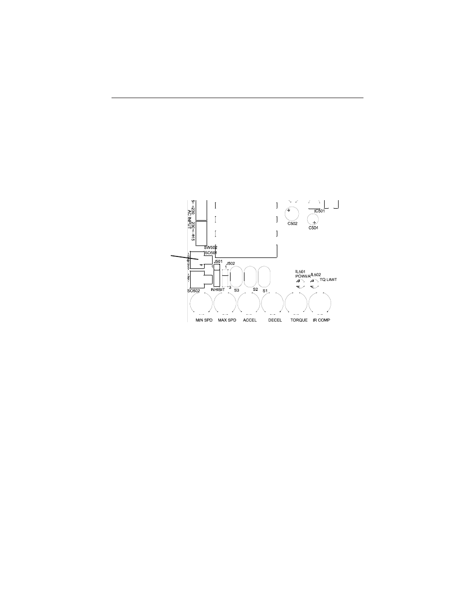 Power supply header block | Rockwell Automation DC3N DC Drive User Guide, 1/4-2HP-115/230 VAC User Manual | Page 33 / 52