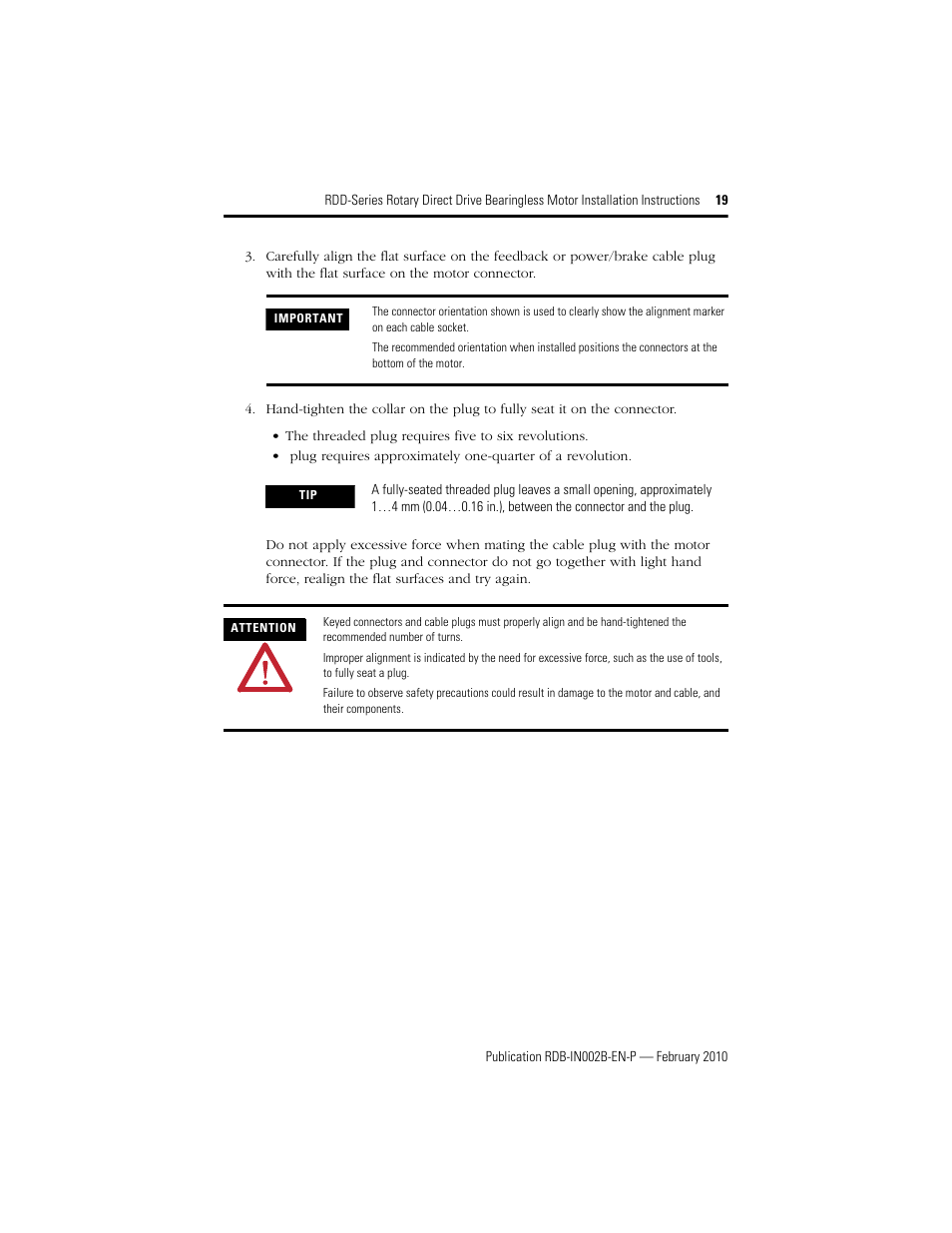 Rockwell Automation RDD-B4102 Rotary Direct Drive Bearingless Motors User Manual | Page 19 / 32