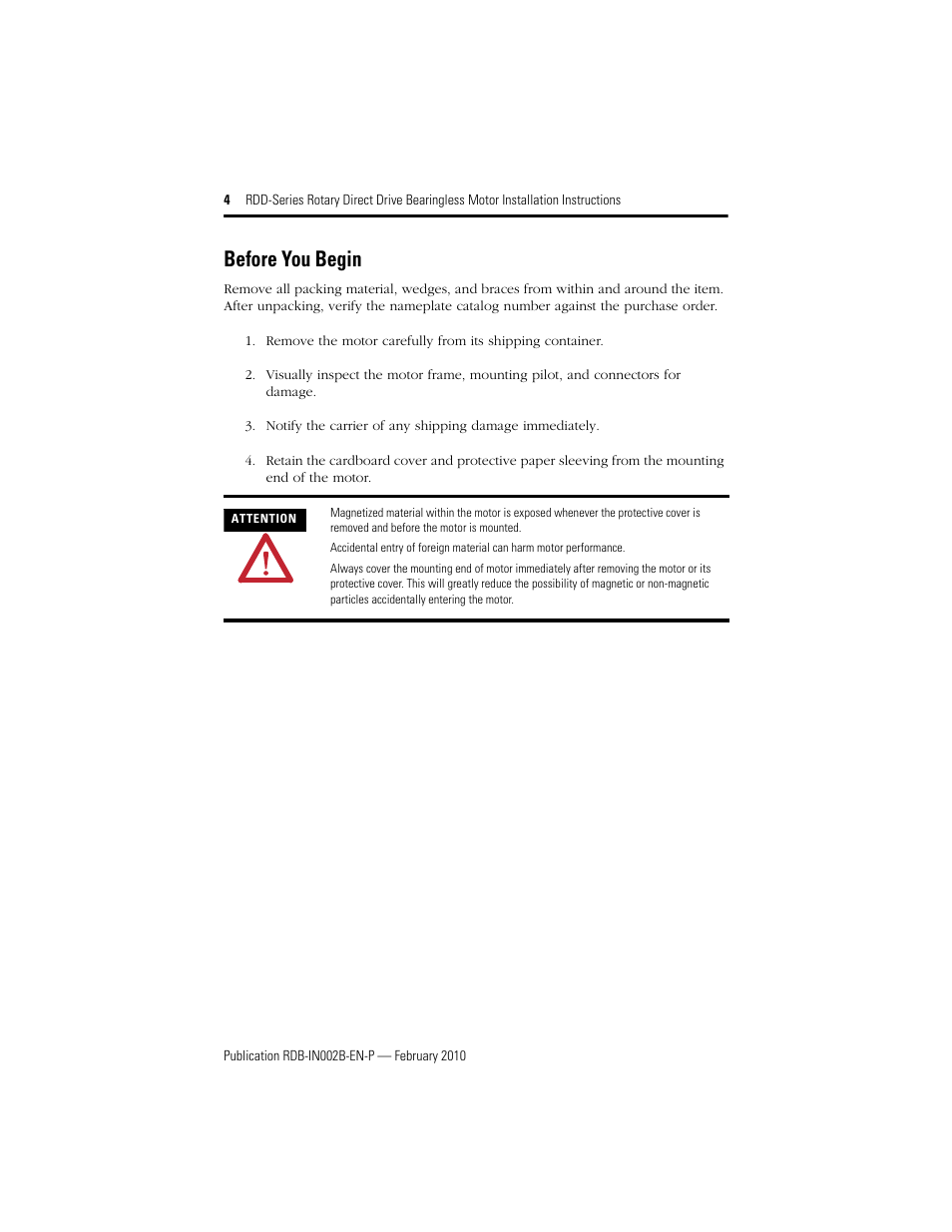 Before you begin | Rockwell Automation RDD-B4102 Rotary Direct Drive Bearingless Motors User Manual | Page 4 / 32
