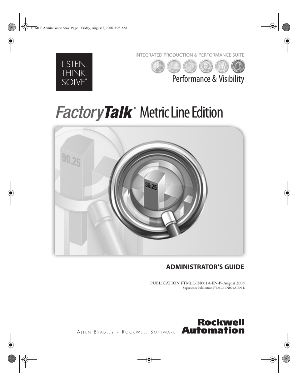 Rockwell Automation FactoryTalk Metrics Line Edition Administrators Guide User Manual | 68 pages