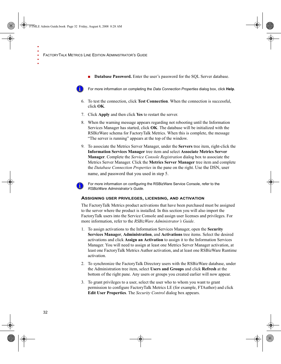 Rockwell Automation FactoryTalk Metrics Line Edition Administrators Guide User Manual | Page 36 / 68