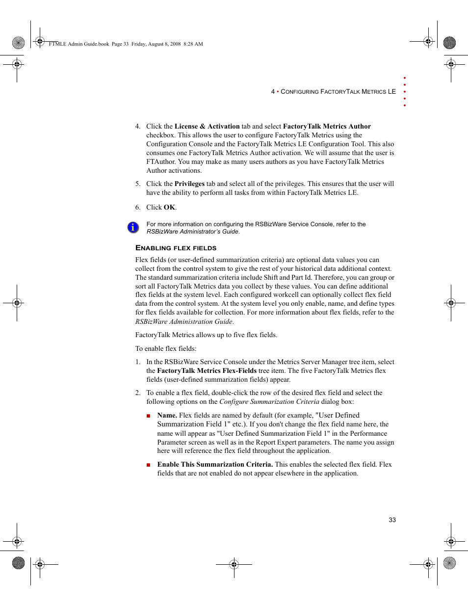 Rockwell Automation FactoryTalk Metrics Line Edition Administrators Guide User Manual | Page 37 / 68