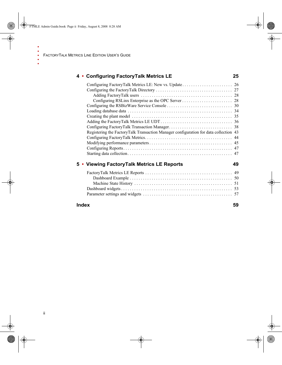 Rockwell Automation FactoryTalk Metrics Line Edition Administrators Guide User Manual | Page 4 / 68