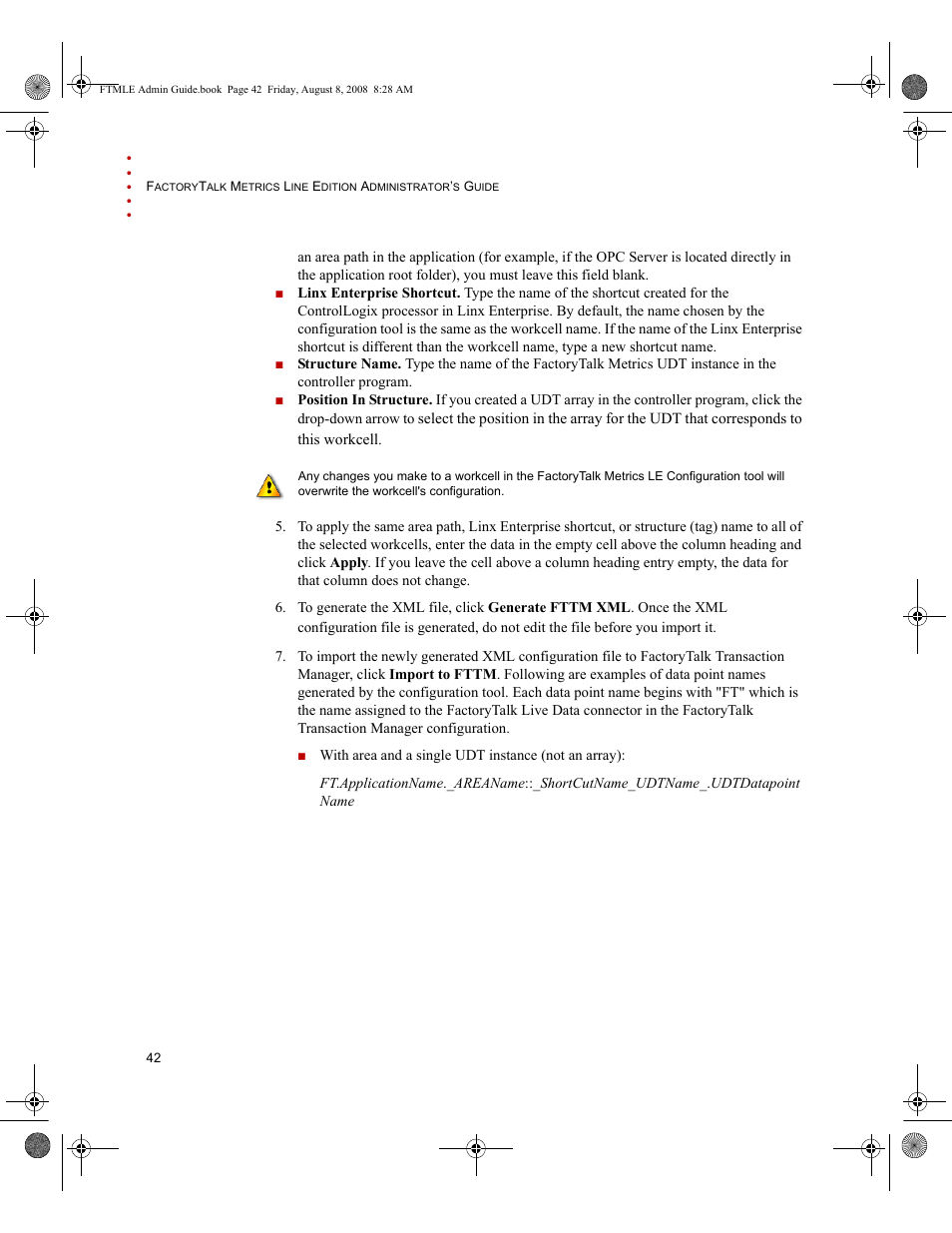Rockwell Automation FactoryTalk Metrics Line Edition Administrators Guide User Manual | Page 46 / 68