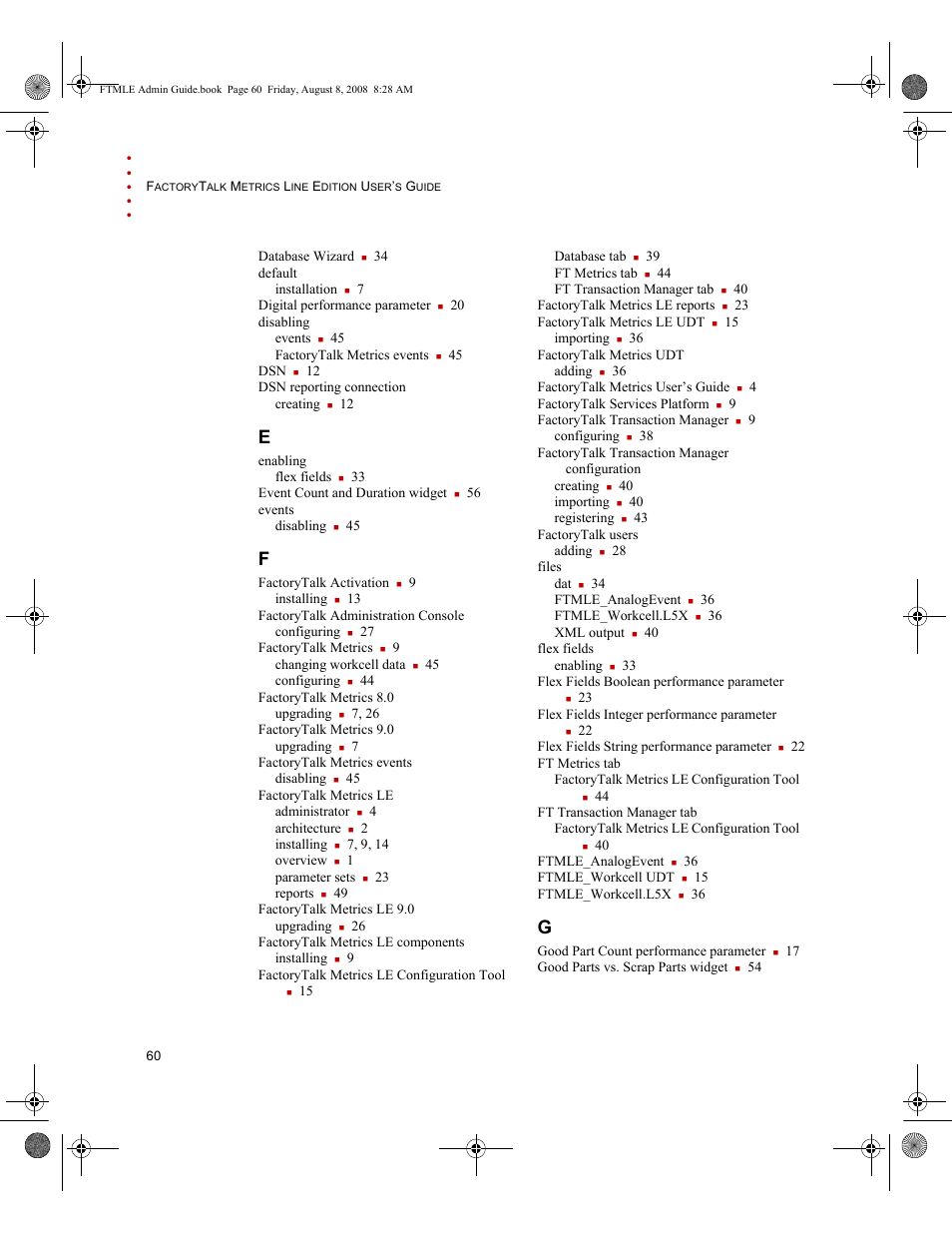 Rockwell Automation FactoryTalk Metrics Line Edition Administrators Guide User Manual | Page 64 / 68