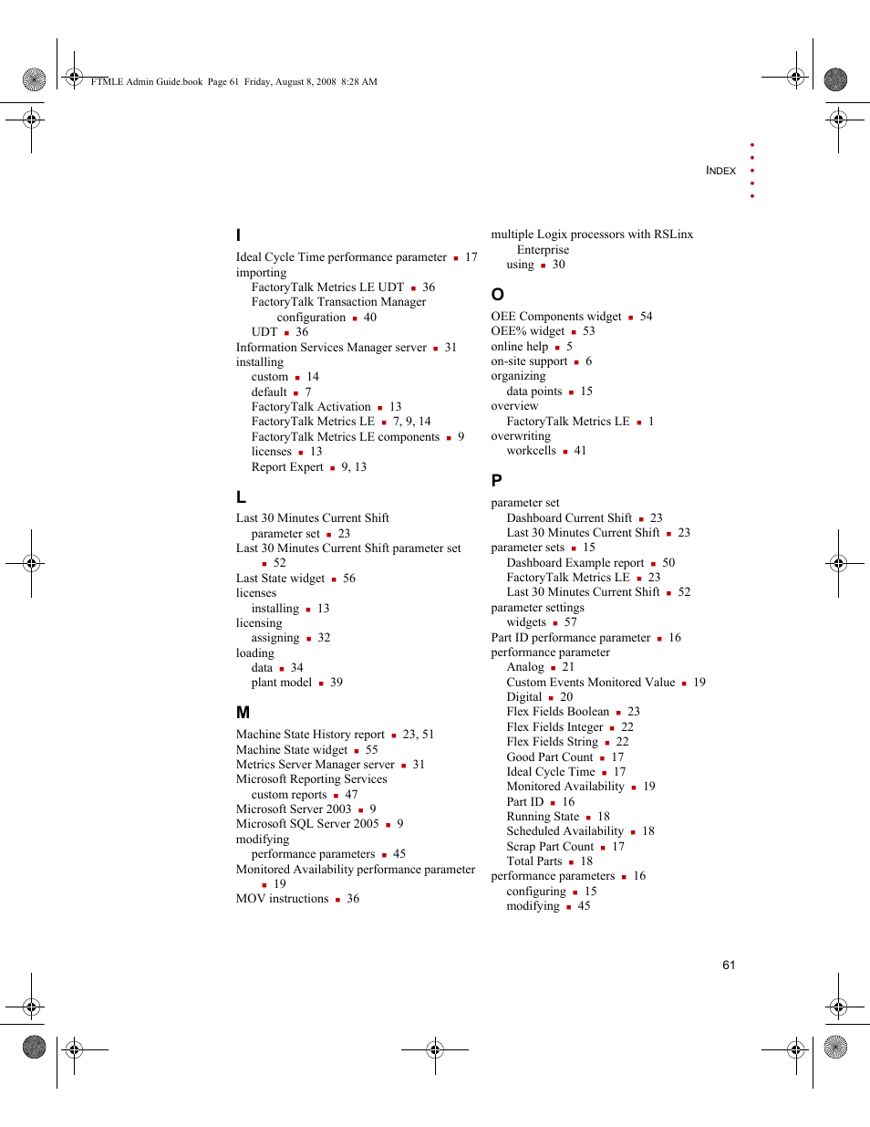 Rockwell Automation FactoryTalk Metrics Line Edition Administrators Guide User Manual | Page 65 / 68