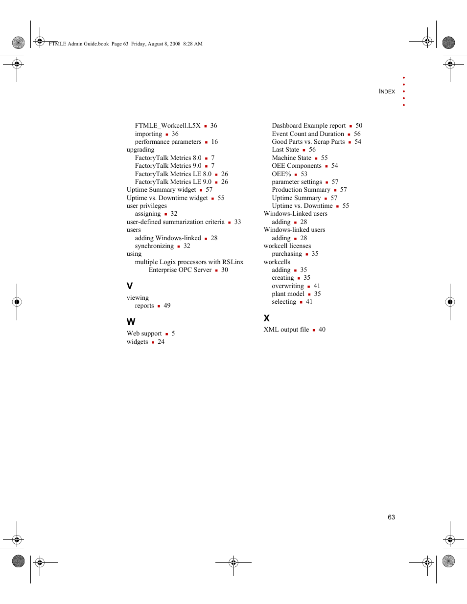 Rockwell Automation FactoryTalk Metrics Line Edition Administrators Guide User Manual | Page 67 / 68