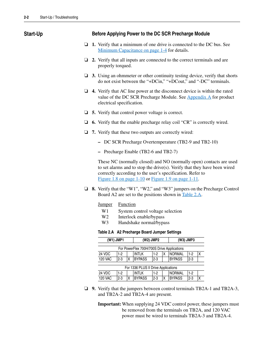 Start-up, Start-up -2 | Rockwell Automation 20D DC SCR Precharge Module User Manual | Page 24 / 36