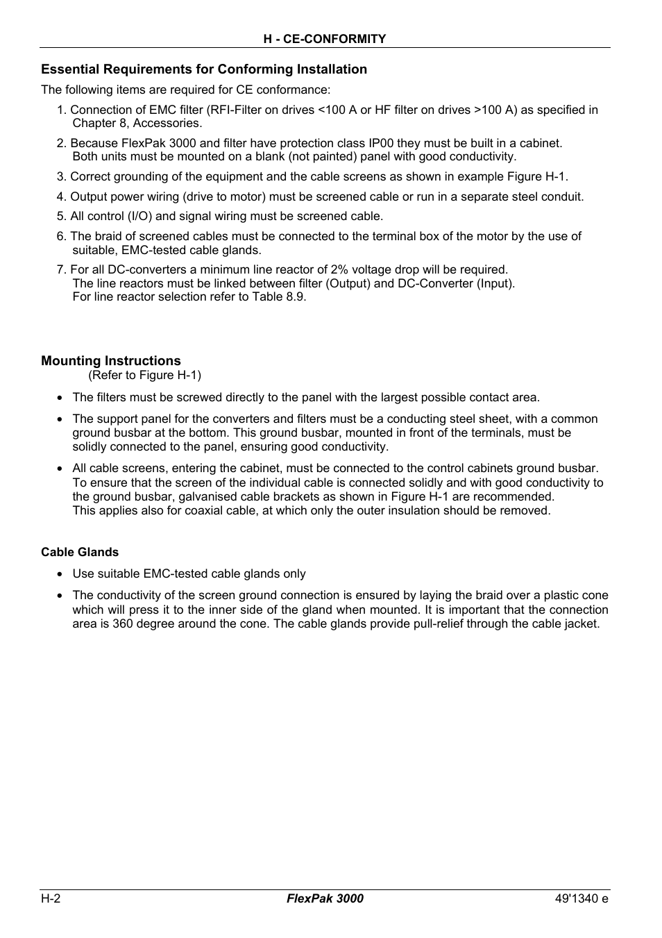 H - ce-conformity | Rockwell Automation FlexPak 3000 Power Module SW-Version 4.3 User Manual | Page 210 / 216