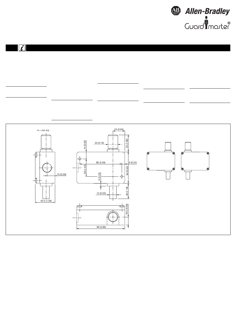 Rockwell Automation 440G Centurion--Time Delay Bolt Operated Safety Switch User Manual | 4 pages