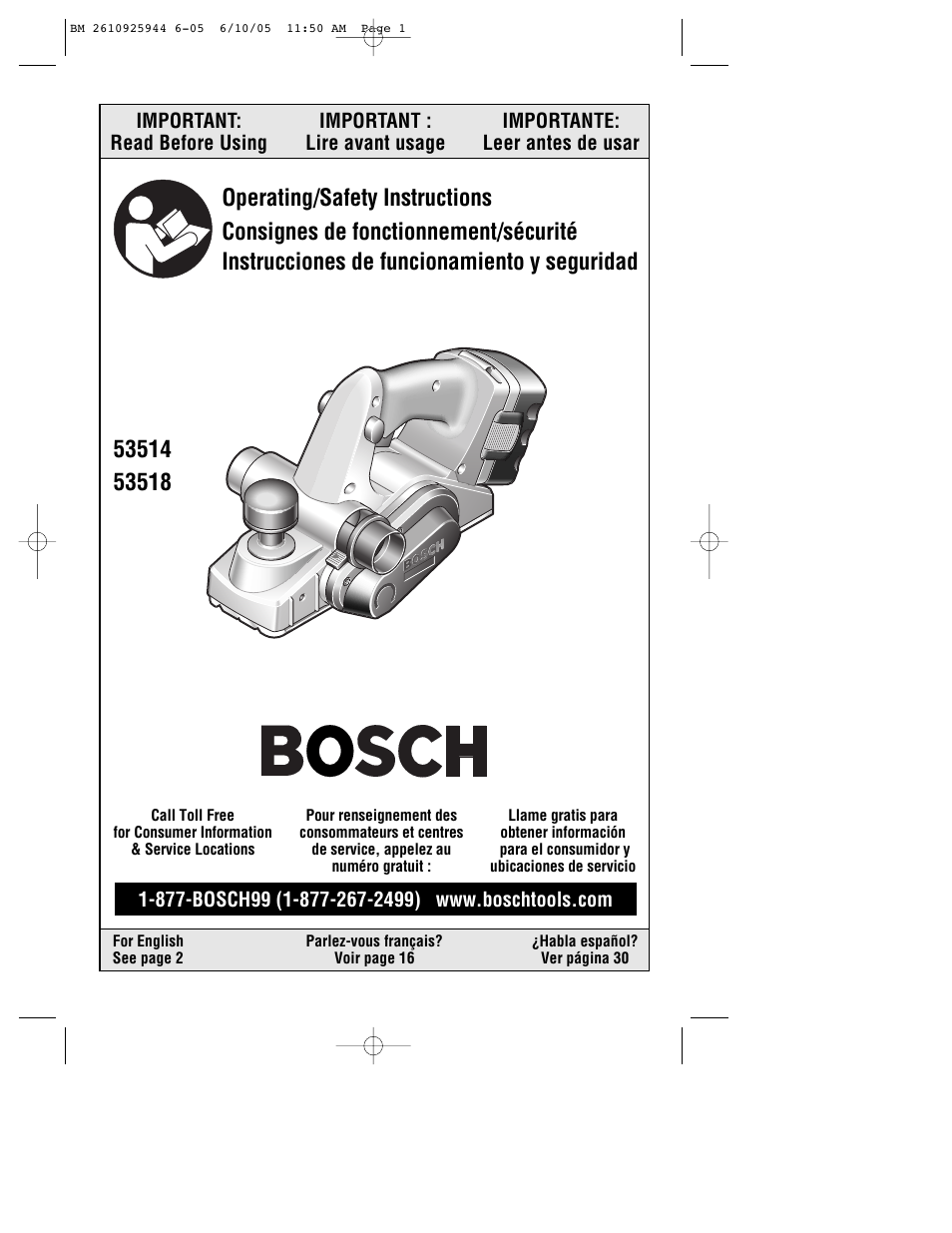 Bosch 53518 User Manual | 44 pages