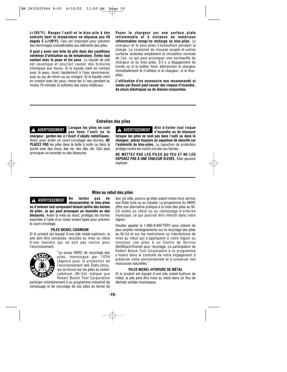 Bosch 53518 User Manual | Page 19 / 44