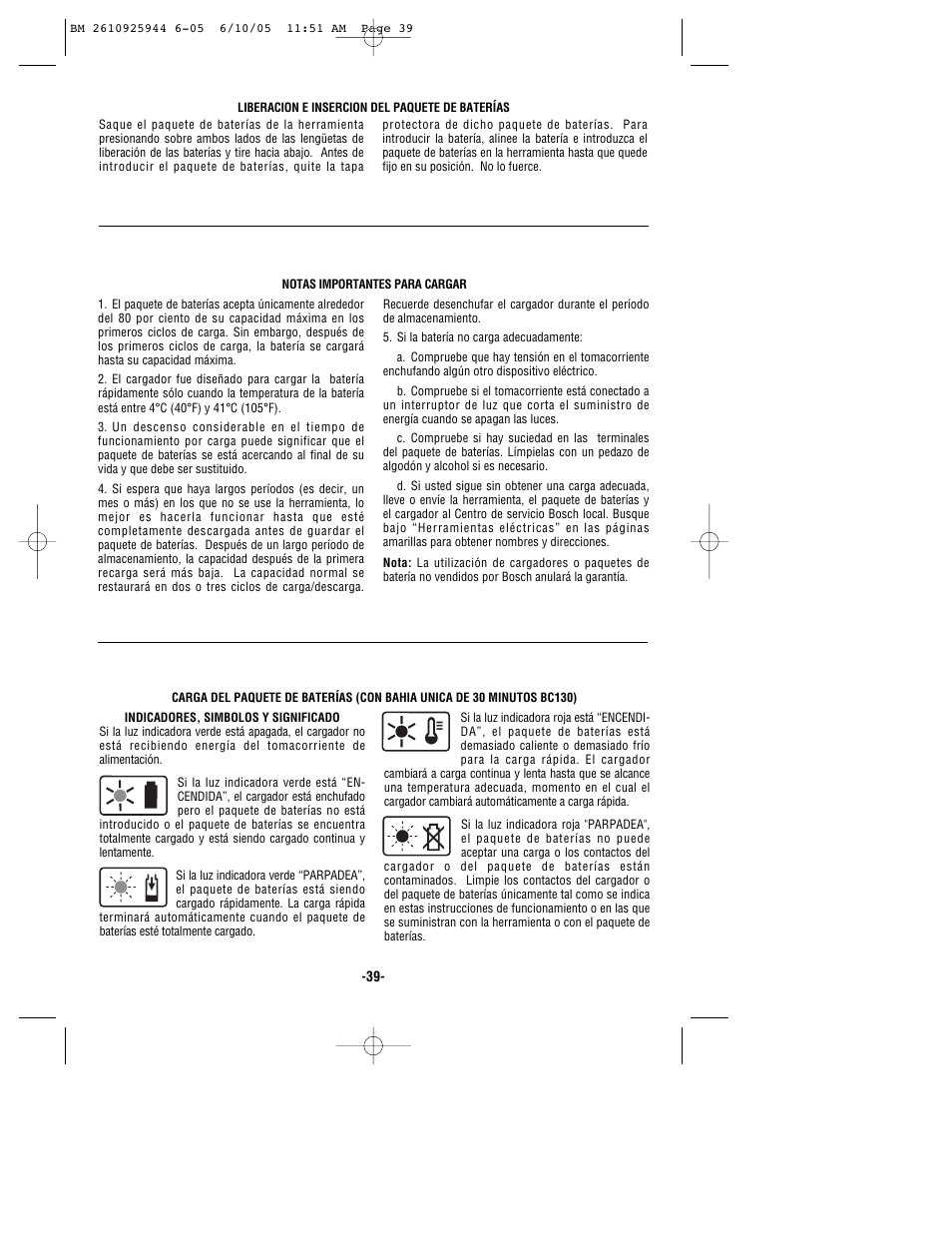 Bosch 53518 User Manual | Page 39 / 44