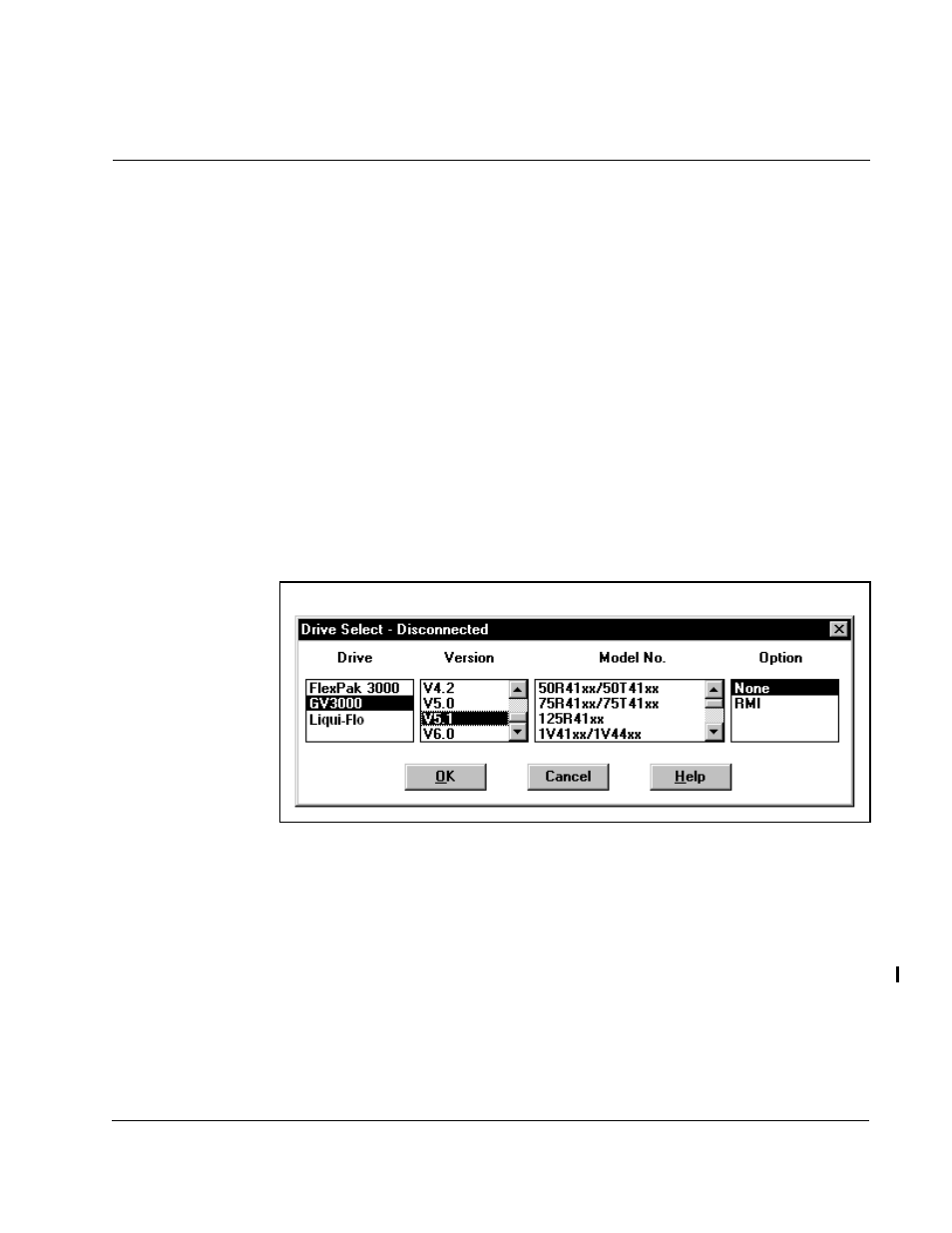 3 - configuring the drive, Selecting a drive, Hapter | Configuring the drive | Rockwell Automation CS3000 V6.1 MMI FlexPak, GV 3000, Liqui-Flo User Manual | Page 25 / 100