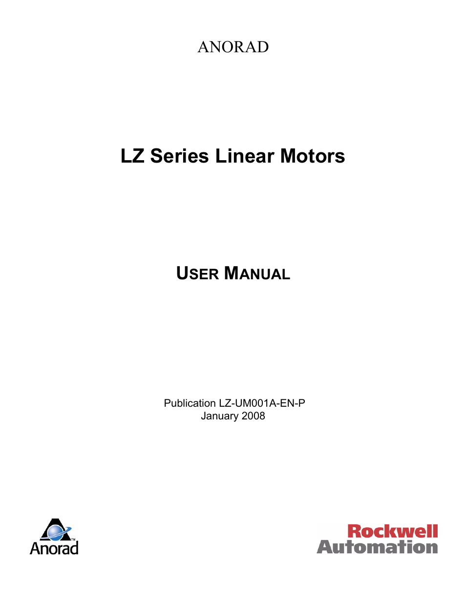 Rockwell Automation LZ Series Linear Motors User Manual | 64 pages