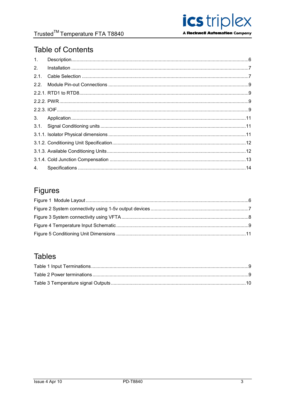 Rockwell Automation T8840 Trusted Temperature FTA User Manual | Page 3 / 15