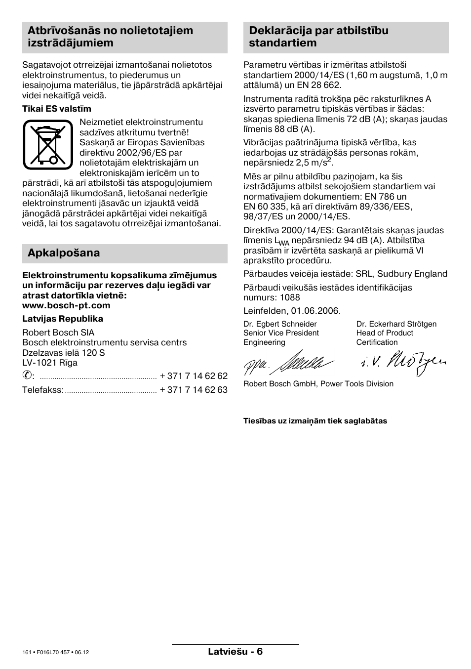 Bosch ART EASYTRIM Accu NIMH User Manual | Page 161 / 168