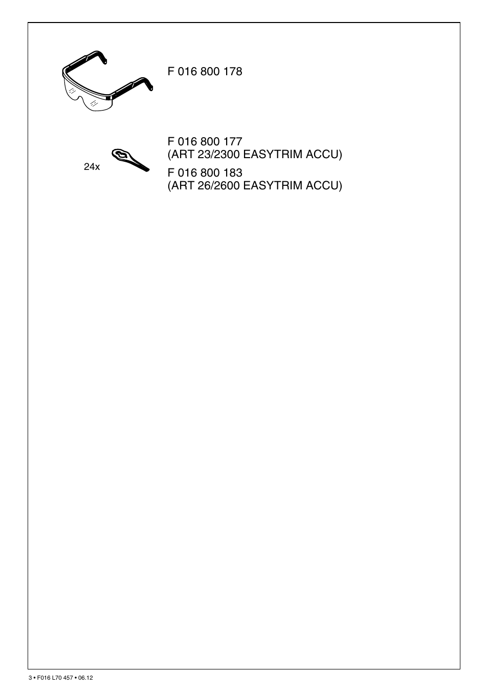 Bosch ART EASYTRIM Accu NIMH User Manual | Page 3 / 168