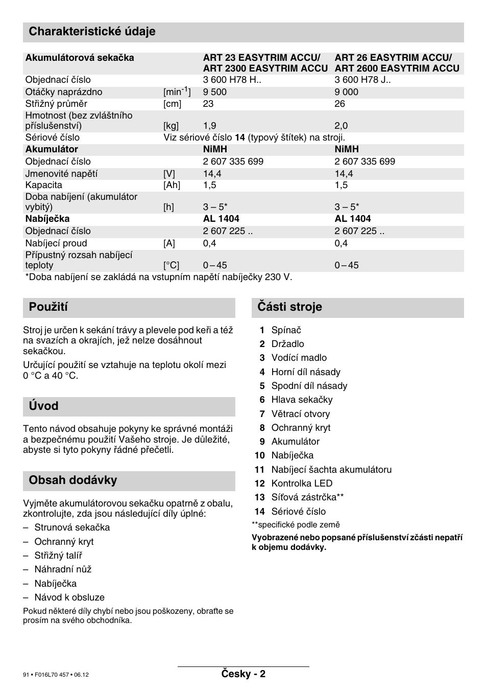 Bosch ART EASYTRIM Accu NIMH User Manual | Page 91 / 168