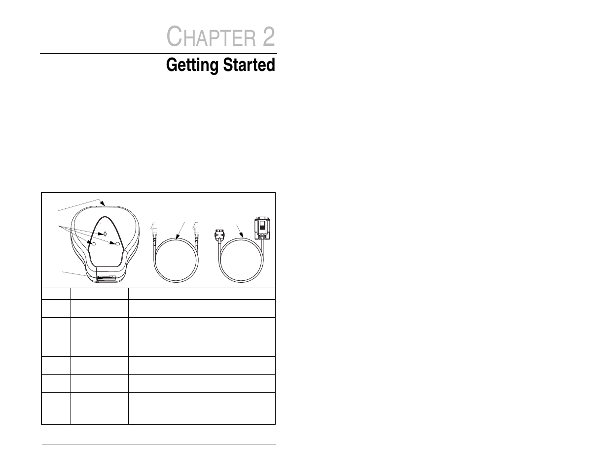 Hapter, Getting started, 1 serial converter components | Rockwell Automation MD60 Serial Converter Module - M/N MDCOMM 232 User Manual | Page 11 / 54