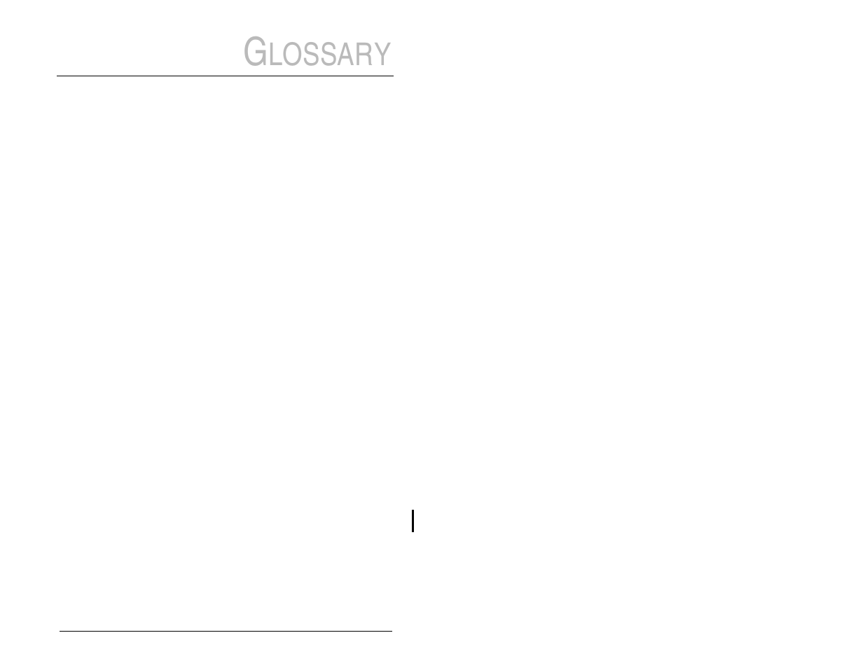 Lossary | Rockwell Automation MD60 Serial Converter Module - M/N MDCOMM 232 User Manual | Page 47 / 54