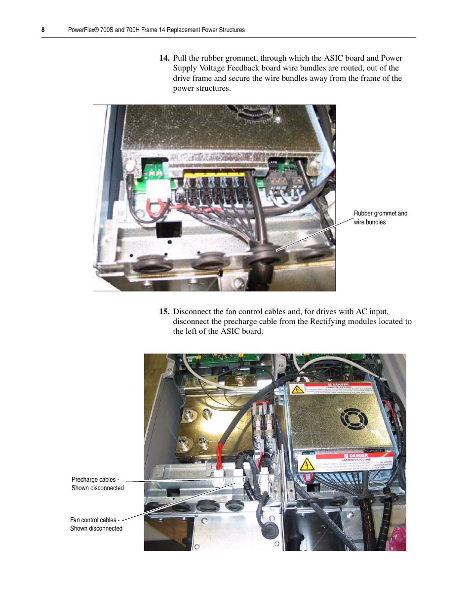 Rockwell Automation 20D PowerFlex 700H/S Frame 14 Replacement Power Structures User Manual | Page 8 / 24