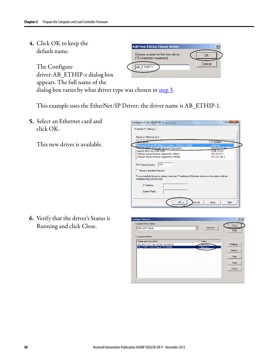 Rockwell Automation 1769-L24ER-QB1B_L24ER-QBFC1B_L27ERM-QBFC1B CompactLogix 5370 L2 Controllers Quick Start User Manual | Page 38 / 86