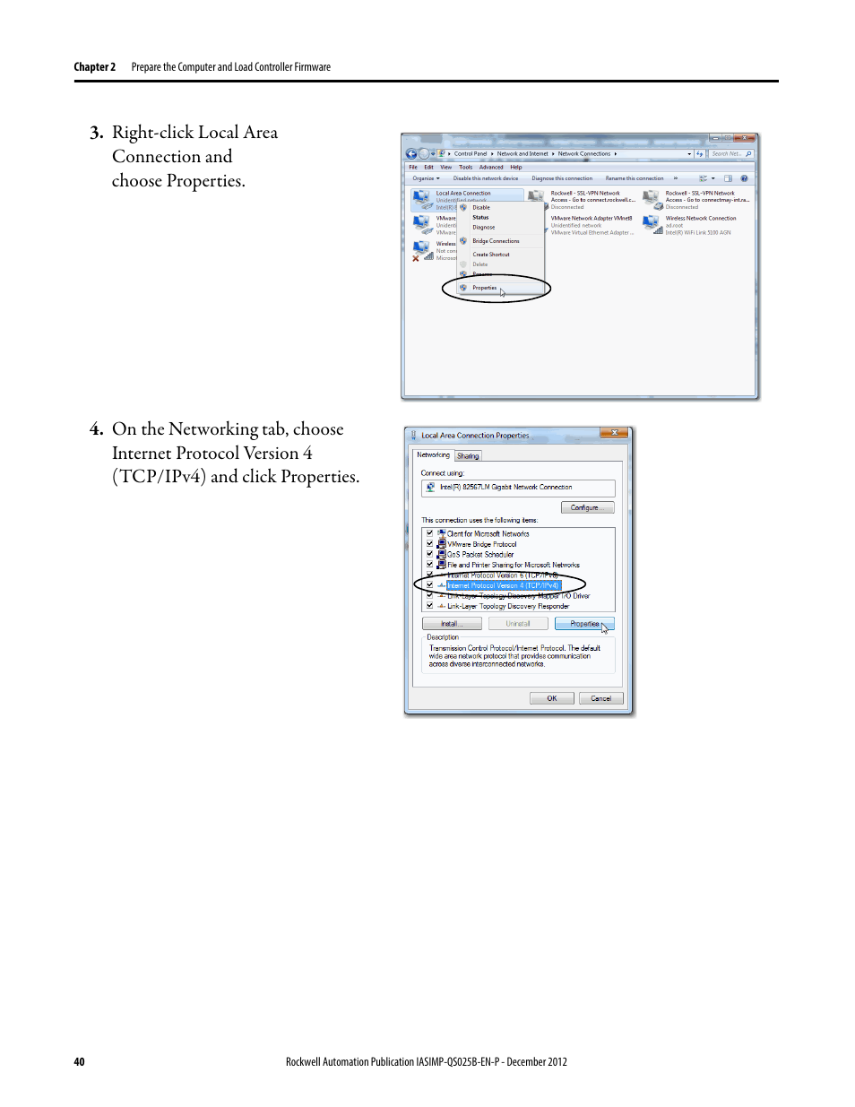 Rockwell Automation 1769-L24ER-QB1B_L24ER-QBFC1B_L27ERM-QBFC1B CompactLogix 5370 L2 Controllers Quick Start User Manual | Page 40 / 86