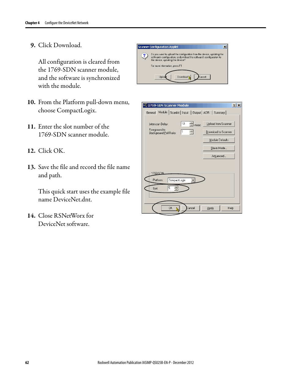 Rockwell Automation 1769-L24ER-QB1B_L24ER-QBFC1B_L27ERM-QBFC1B CompactLogix 5370 L2 Controllers Quick Start User Manual | Page 62 / 86