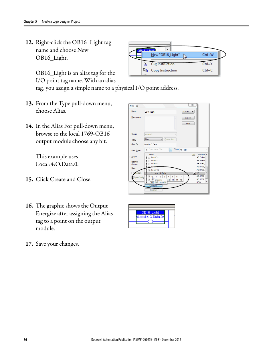 Rockwell Automation 1769-L24ER-QB1B_L24ER-QBFC1B_L27ERM-QBFC1B CompactLogix 5370 L2 Controllers Quick Start User Manual | Page 76 / 86
