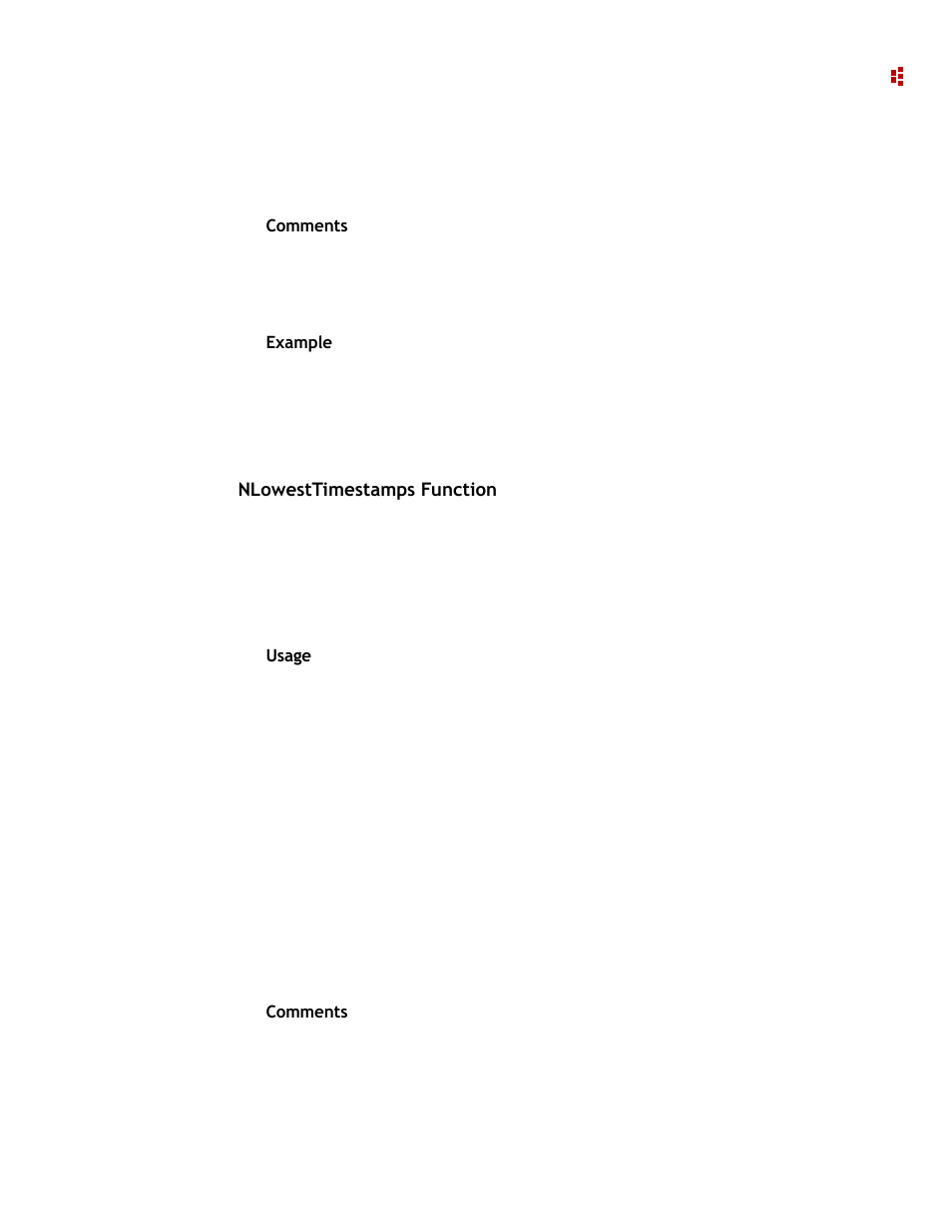 Nlowesttimestamps function | Rockwell Automation 9307 FactoryTalk EnergyMetrix User Manual | Page 127 / 334