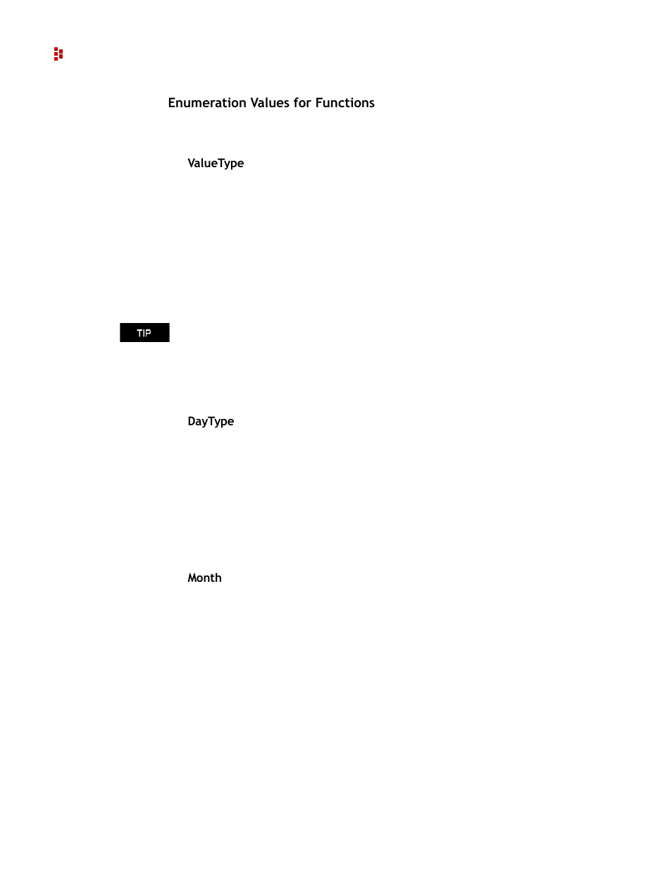 Of allowable, Enumeration values for functions, The list of allowable | For enumera | Rockwell Automation 9307 FactoryTalk EnergyMetrix User Manual | Page 138 / 334
