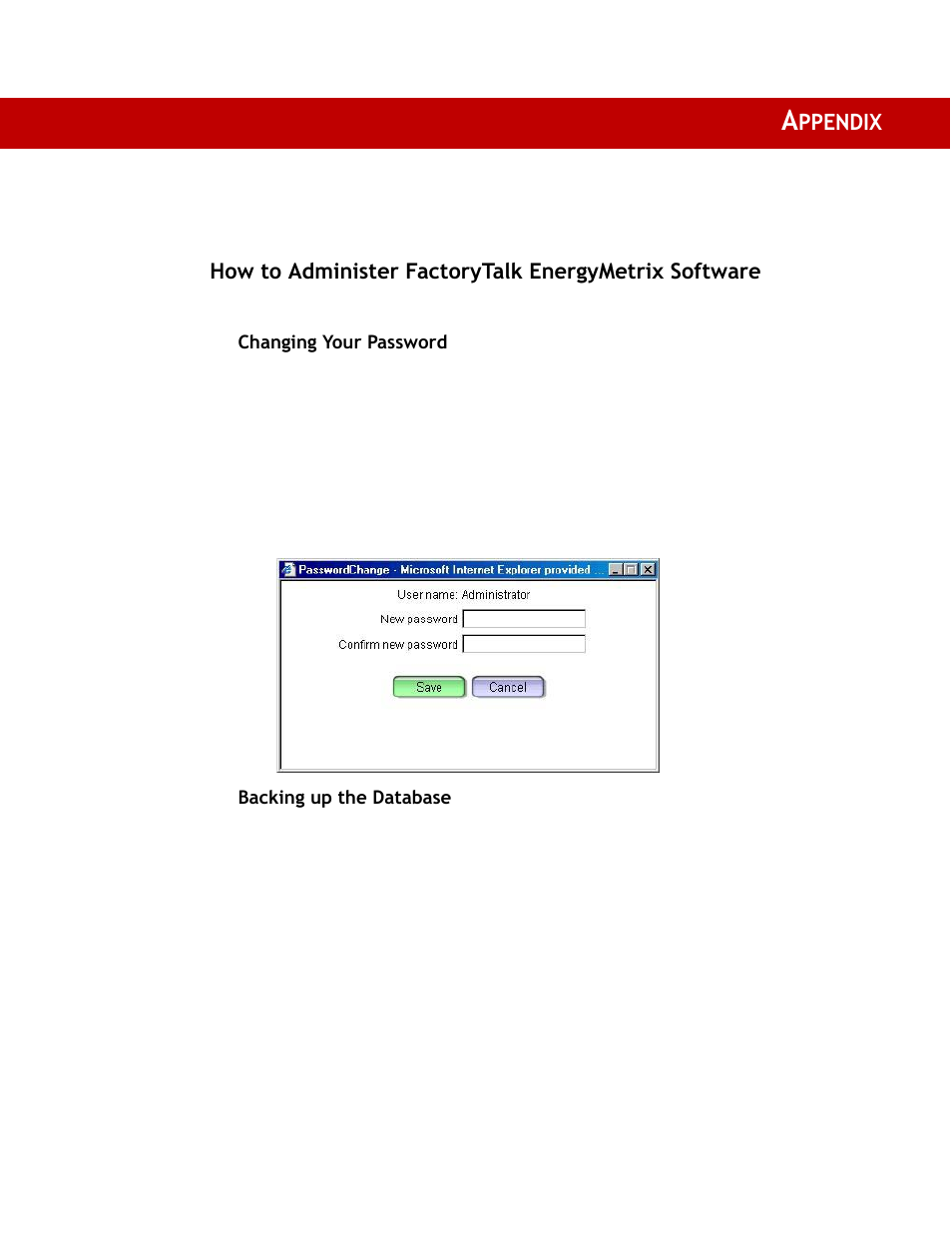 Appendix, Ppendix | Rockwell Automation 9307 FactoryTalk EnergyMetrix User Manual | Page 285 / 334