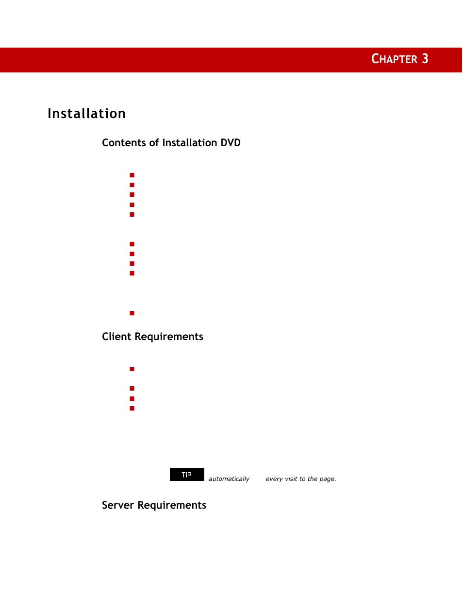 3 - installation, Contents of installation dvd, Client requirements | Server requirements, Chapter 3 installation, 3installation, Hapter | Rockwell Automation 9307 FactoryTalk EnergyMetrix User Manual | Page 33 / 334