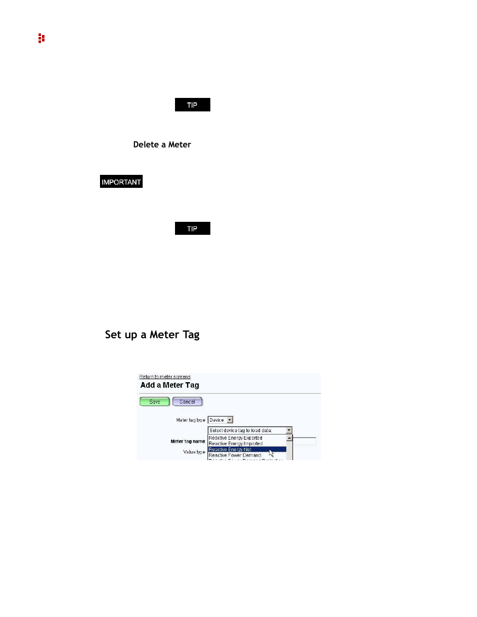 Set up a meter tag | Rockwell Automation 9307 FactoryTalk EnergyMetrix User Manual | Page 82 / 334