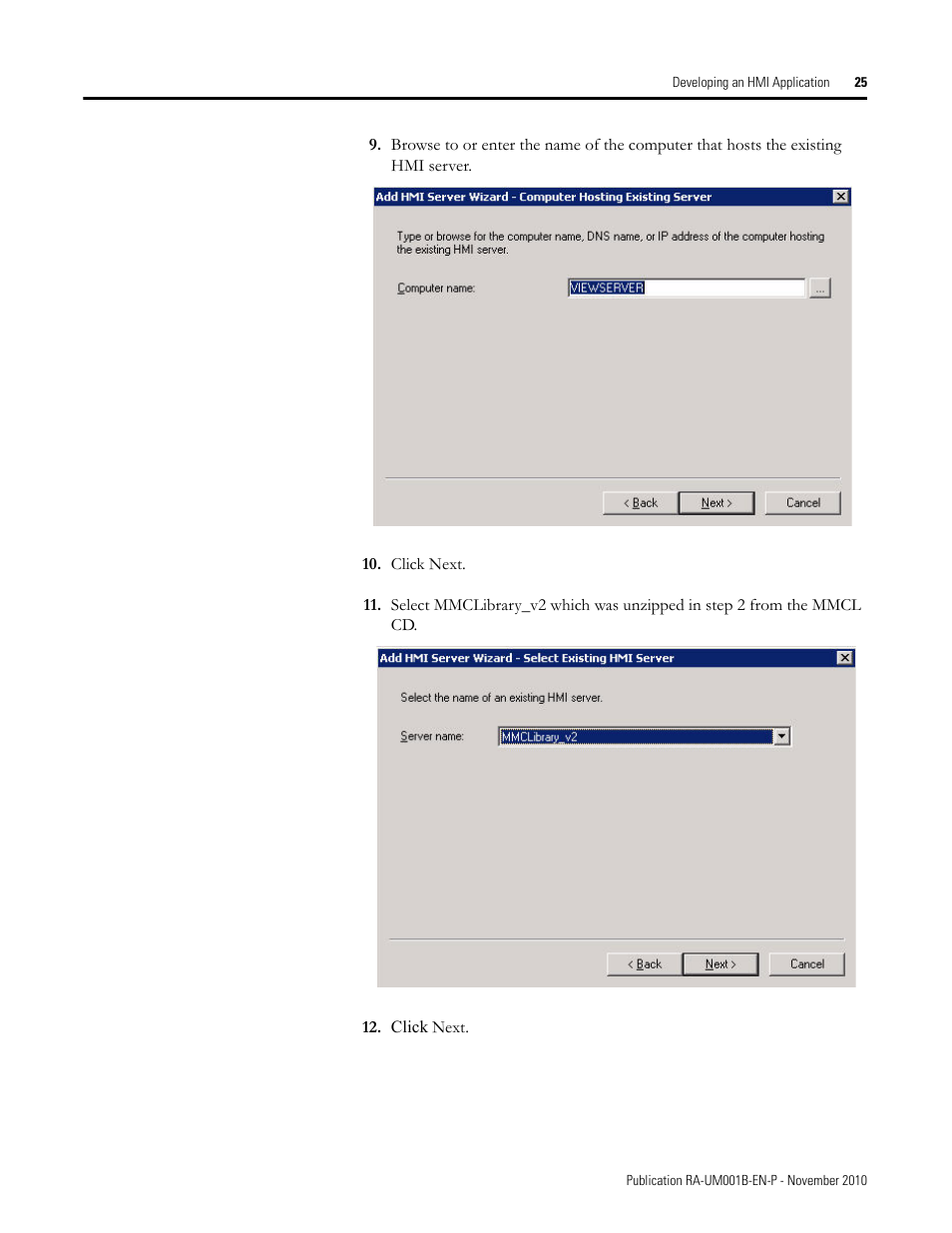 Rockwell Automation MMCL Using the Mining, Mineral, and Cement Library (MMCL) in FactoryTalk View Site Ed User Manual | Page 25 / 92