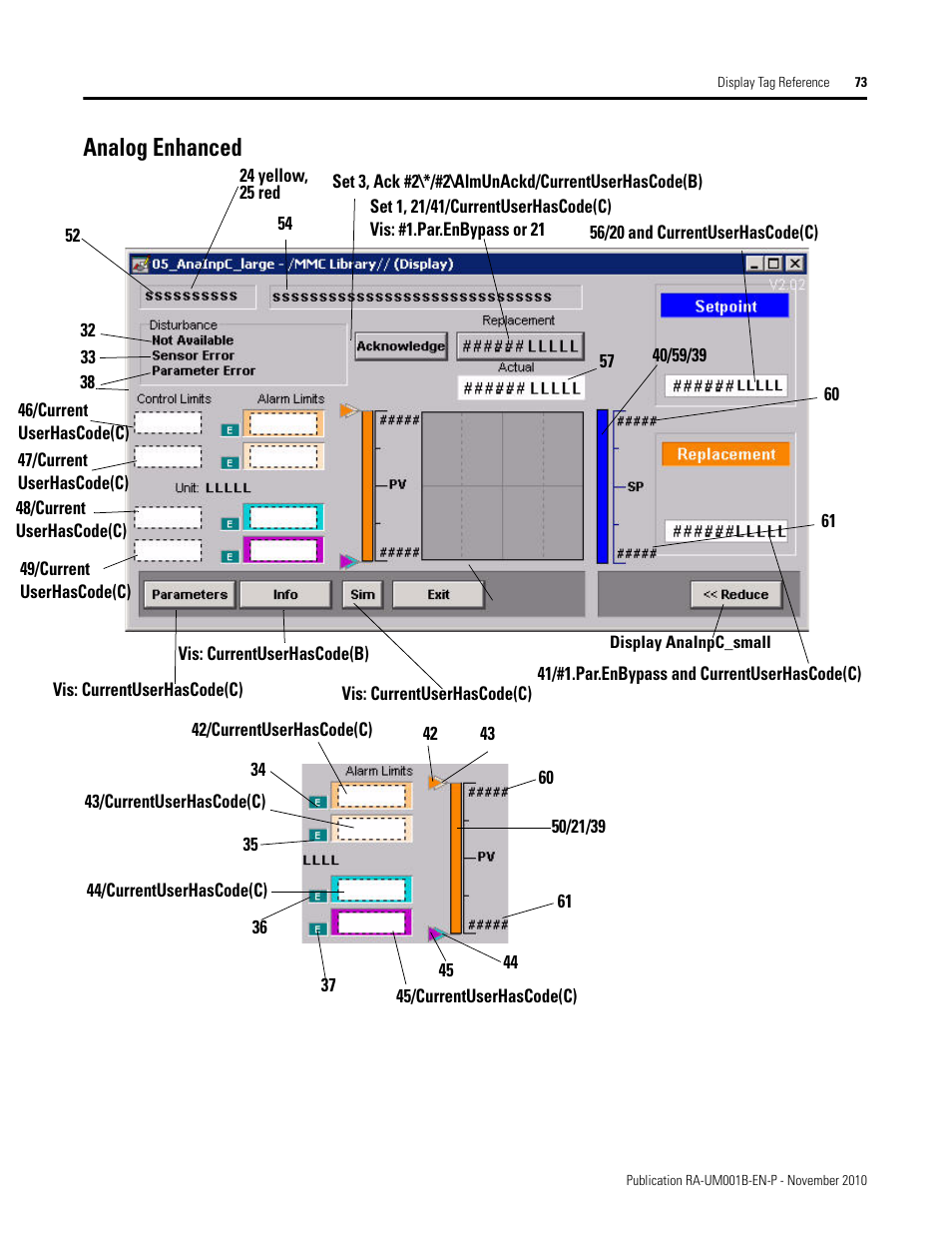Analog enhanced | Rockwell Automation MMCL Using the Mining, Mineral, and Cement Library (MMCL) in FactoryTalk View Site Ed User Manual | Page 73 / 92