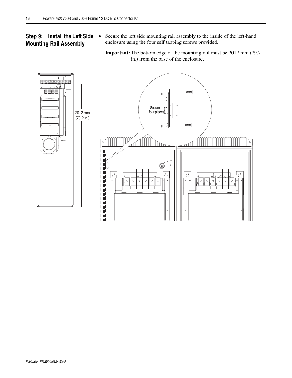 Rockwell Automation 20D PowerFlex 700S and 700H Frame 12 DC Bus Connector Kit User Manual | Page 16 / 34