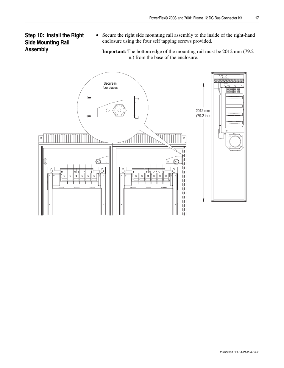 Rockwell Automation 20D PowerFlex 700S and 700H Frame 12 DC Bus Connector Kit User Manual | Page 17 / 34