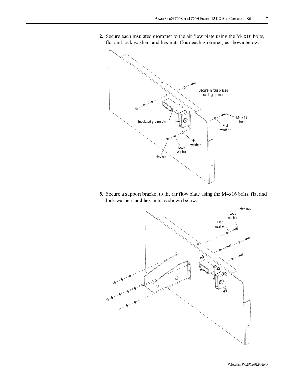 Rockwell Automation 20D PowerFlex 700S and 700H Frame 12 DC Bus Connector Kit User Manual | Page 7 / 34