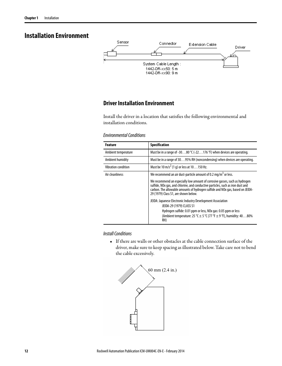 Installation environment, Driver installation environment | Rockwell Automation 1442 Eddy Current Probe System User Manual | Page 12 / 56