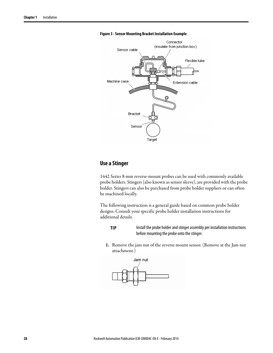 Use a stinger | Rockwell Automation 1442 Eddy Current Probe System User Manual | Page 28 / 56