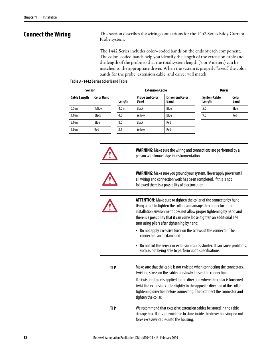 Connect the wiring | Rockwell Automation 1442 Eddy Current Probe System User Manual | Page 32 / 56