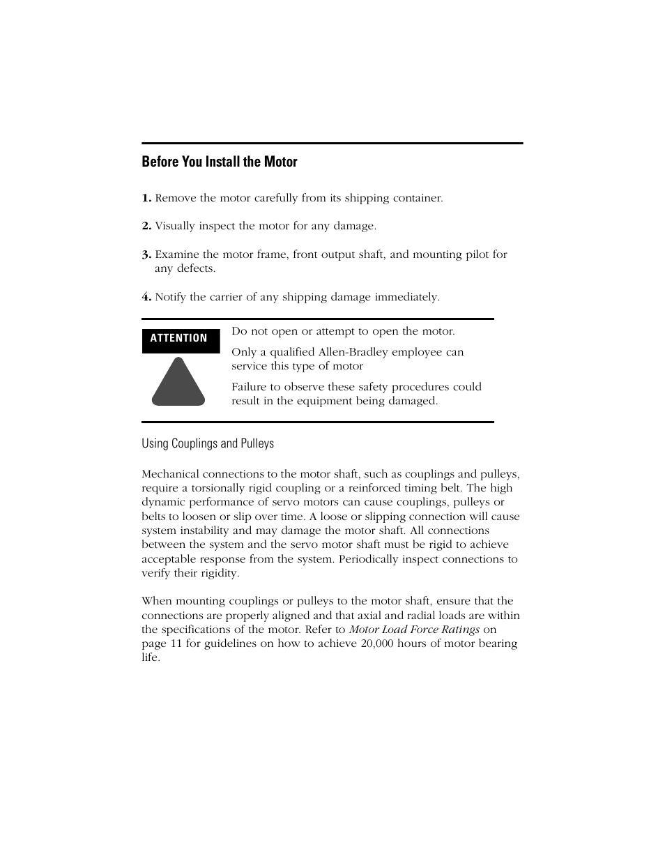 Rockwell Automation LD-Series Brushless Servo Motor  User Manual | Page 3 / 16