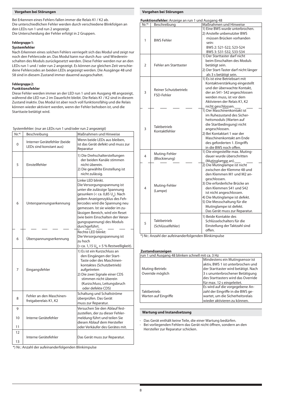 Rockwell Automation 440R Lichtgittermodul MSR22LM mit umschaltbaren Funktionen Light curtain controller User Manual | Page 8 / 32