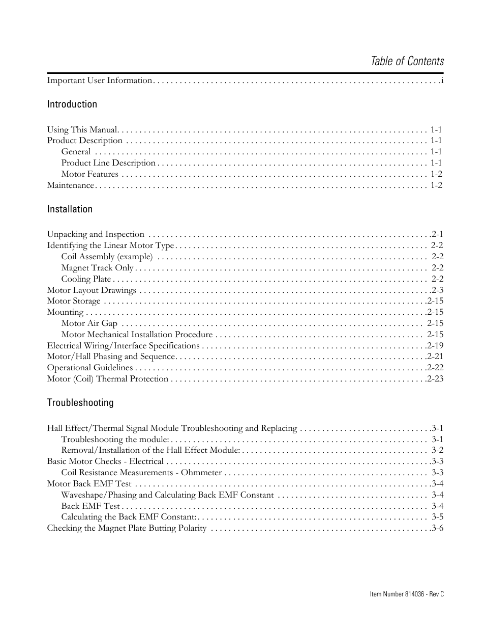 Rockwell Automation LC-Series Linear Motor User Manual | Page 3 / 40